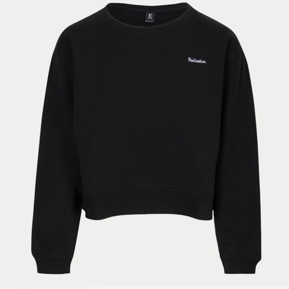NWT💕 Realisation Par Crewneck Sweatshirt in Black XS - Picture 1 of 3